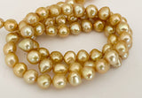 Gold Colored Potato Pearls 6mmFull 16inch strand