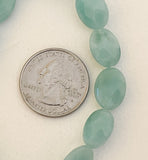 Amazonite Faceted Flat Oval 14pc