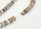 2-3 Shell Heishi Beads Black Olive 24” strand