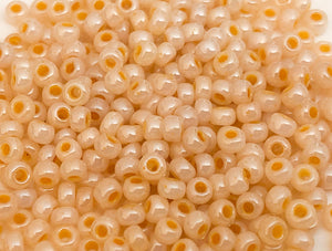 Japanese Seed Beads 11/0 Opaque Flesh Destash 30 grams