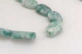 Stone mini leaf beads