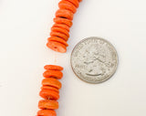 10MM Rondelle Coco Orange