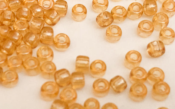 Japanese Glass Seed Beads 11/0 Topaz 30 grams