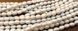 Light Gray Freshwater Pearls Rice Pearls 3mm