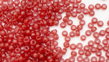 30 Grams Japanese Seed Beads Destash Size 11/0- Transparent Wine Red