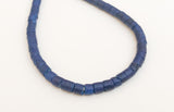 3mm Heishi Coconut Shell Lapis Blue 24” strand