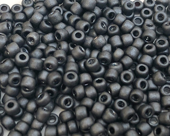 Japanese Seed Beads 11/0 Opaque Pewter Destash 30 grams