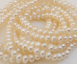 White Freshwater Potato Pearls 3mm Small Potato Pearls