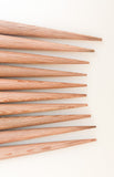 Natural Wood Drilled Hair Sticks Rosewood P-Top 6 1/2 Inch 10Pcs.