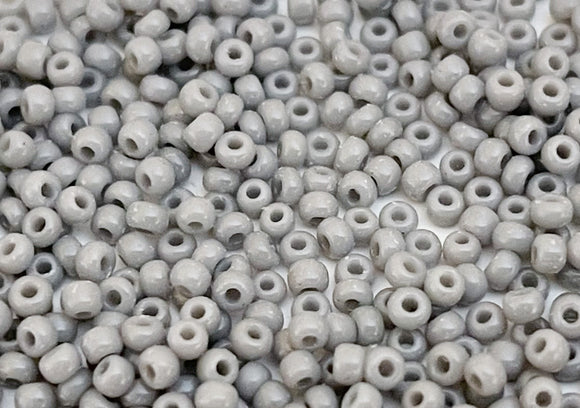 30 Grams Japanese Seed Beads Destash Size 11/0- Opaque Gray