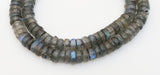 Labradorite 5mm Rondelle Beads 7” Strand