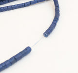 3mm Heishi Coconut Shell Lapis Blue 24” strand