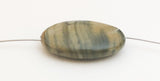 Large Stone Oval, Flat Oval Bead, Jasper Stone Focal 25x34