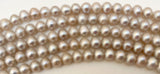 6mm Freshwater Pearls Beads Potato Pearls Light Gray