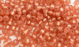 30 Grams Japanese Seed Beads Destash Size 11/0- Silver Lined Light Coral