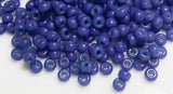 Destash Seed Beads Japanese Seed Beads Size 11/0- Opaque Dark Periwinkle  30 grams